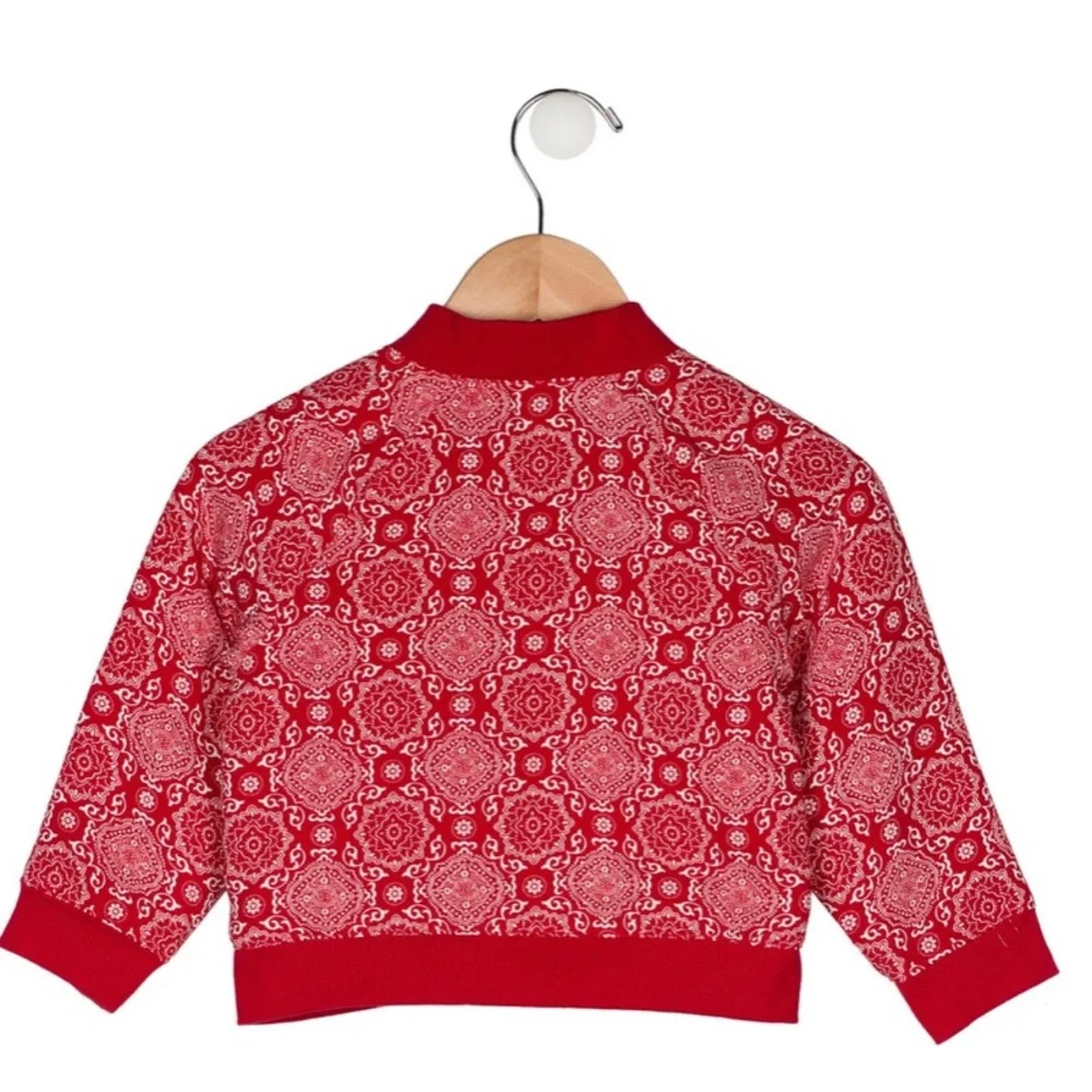 JANIE AND JACK JUNO VALENTINE CANDY‎ RED BANDANA BOMBER JACKET